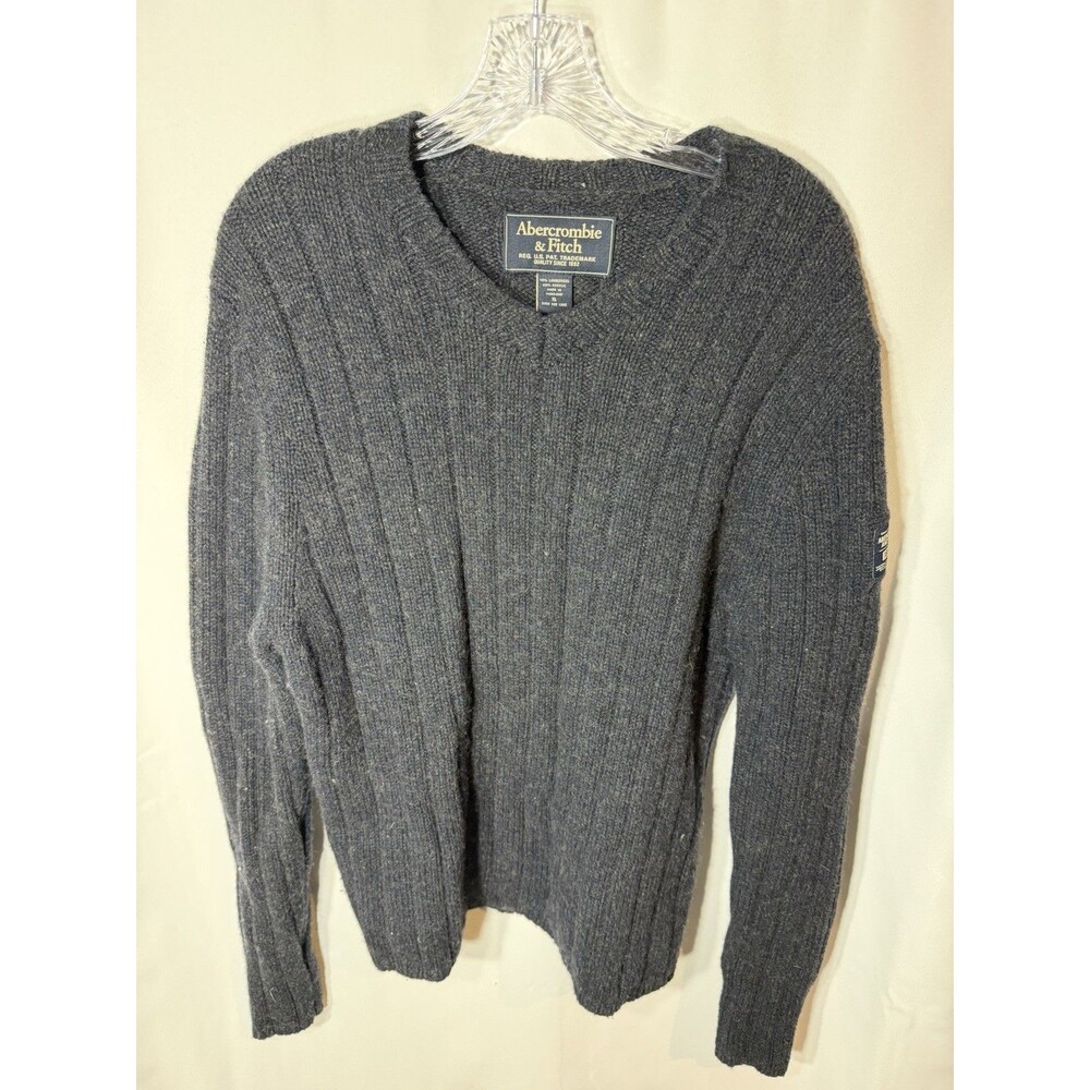 Abercrombie & Fitch Lambswool Pullover Sweater Lambswool Muscle Men's Size XL
